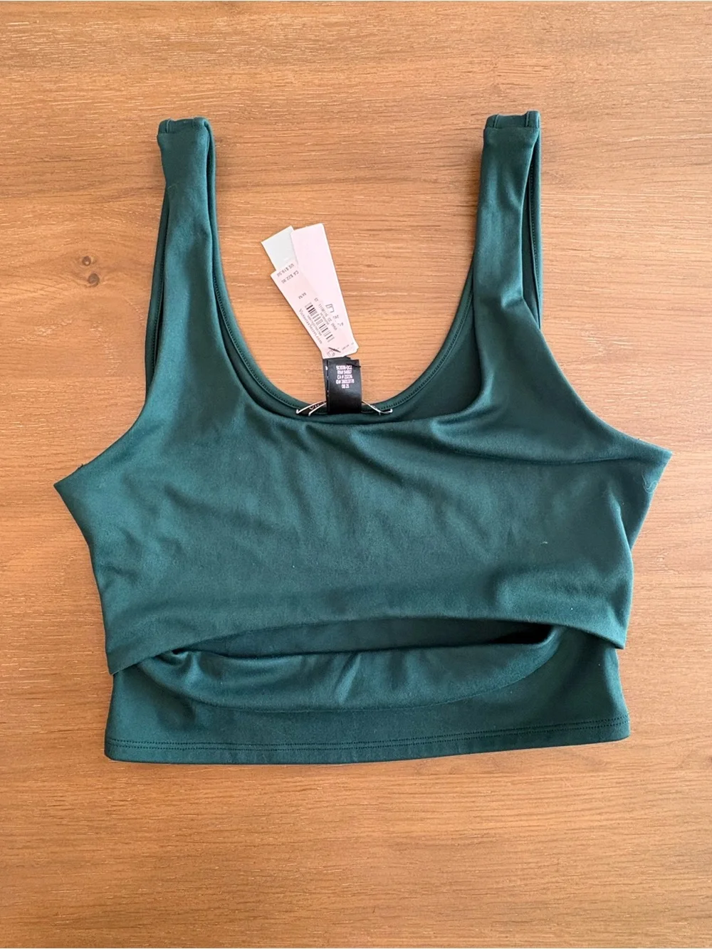 Victoria's Secret Evergreen Crop Tank & 7/8 Leggings 2-Piece Workout Set